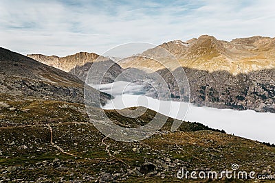 Gran Paradiso Mountain climbing Stock Photo