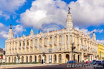 Gran Teatro de La Habana in Havana Cuba Editorial Stock Photo