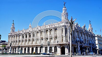 Gran Teatro de la Habana, Havana, Cuba Editorial Stock Photo