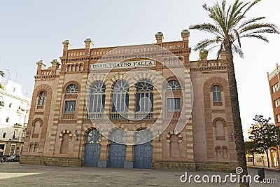 Gran Teatro Falla. Cadiz. Stock Photo