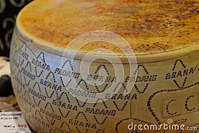 Grana padano cheese Stock Photo