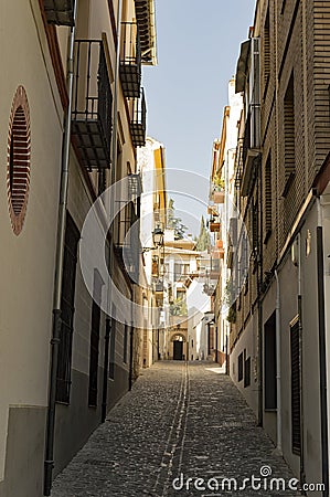 Granada Albaicin Alhambra arab city heritage of humanity and his Stock Photo
