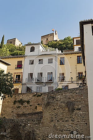 Granada Albaicin Alhambra arab city heritage of humanity and his Stock Photo