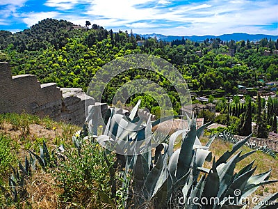 Granada, Andalusia, panoramic view. Albaicin district Stock Photo