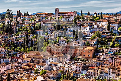 Granada. Spain. Landscape. Stock Photo