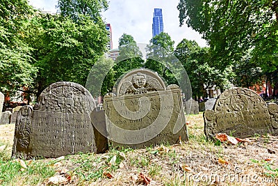 Granary Burying Ground - Boston, Massachusetts Stock Photo