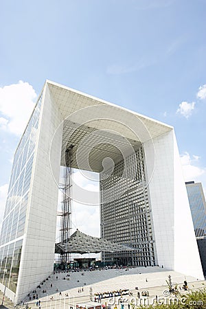 Grand Arch In La Defense Paris Editorial Stock Photo