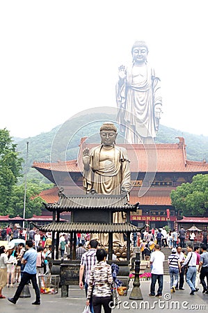 Grand Buddha at Ling Shan Editorial Stock Photo