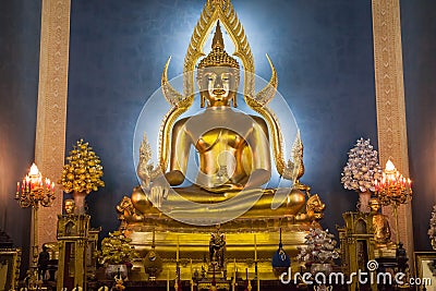 Grand Buddha of the Marble Temple Stock Photo