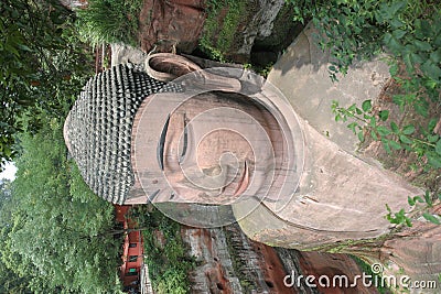 Grand Buddha statue in Leshan Stock Photo