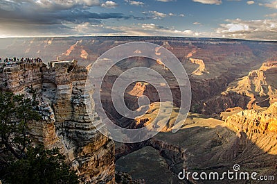 The Grand Canyon Mather Point Stock Photo