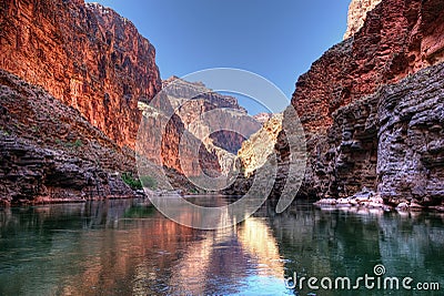 Grand Canyon Refelctions Stock Photo