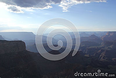 Grand Canyon with the sky Editorial Stock Photo
