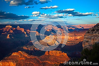 Grand Canyon at Sunset Stock Photo
