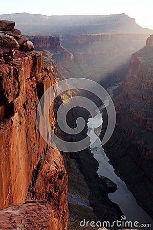 Grand Canyon Toroweap Point Sunrise Stock Photo