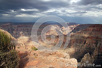 Grand Canyon West View Stock Photo