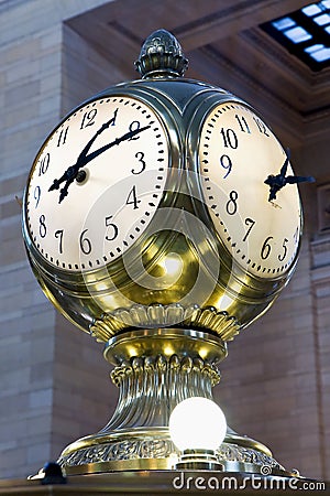 Grand Central Clock Stock Photo