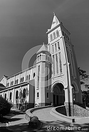 Grand Church in Dalat, Vietnam Editorial Stock Photo