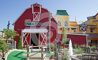 Mini Golf in Branson, Missouri Editorial Stock Photo