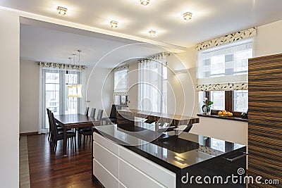 Grand design - Modern kitchen Stock Photo