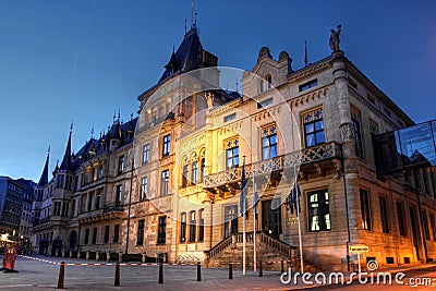 Grand-Ducal Palace in Luxembourg City Stock Photo