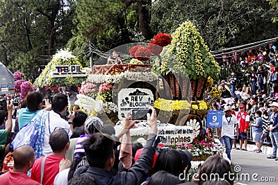 Grand Flower Float Festival Editorial Stock Photo