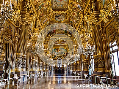 Grand Foyer Palais Garnier Editorial Stock Photo