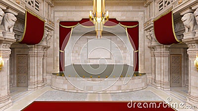 Grand hall Stock Photo