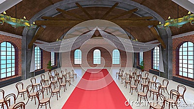 Grand hall Stock Photo