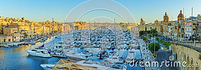 Grand Harbor in Malta Stock Photo