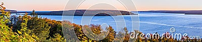 Grand Island in Munising Bay Stock Photo