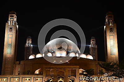 Grand Jamia Mosque, Bahria Town, Lahore, Pakistan Editorial Stock Photo