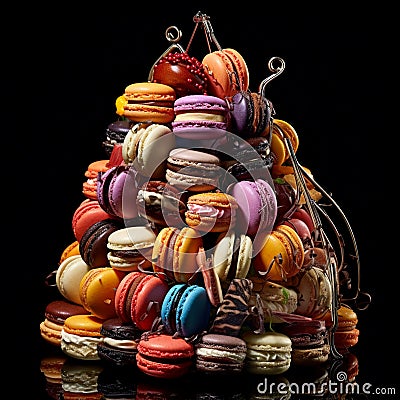 Grand Macaron Symphony Stock Photo