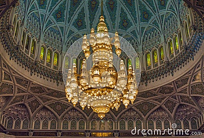 Grand Mosque - Muscat - Oman Stock Photo
