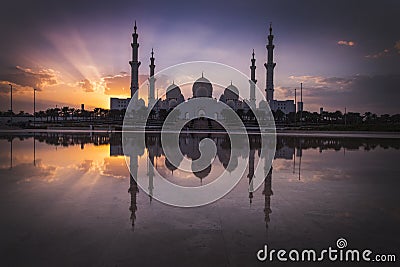 Grand Mosque in Abudhabi UAE Stock Photo