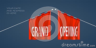Grand opening vector illustration for new store Vector Illustration