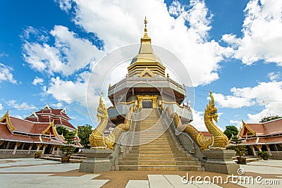 grand pagoda in thai temple Stock Photo