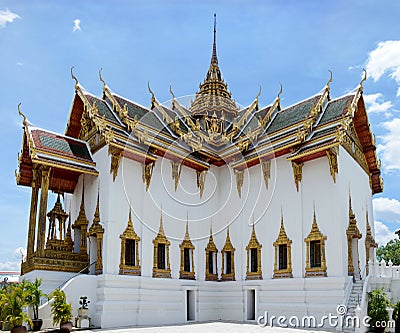 Grand Palace in Bangkok, Thailand. View of the Phra Thinang Dusit Maha Prasat (The Throne Hall). Stock Photo