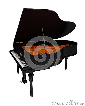 Grand piano Stock Photo