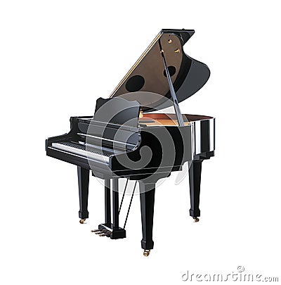 Grand Piano Stock Photo