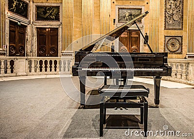 Grand Piano Stock Photo
