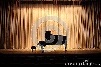 Grand piano Stock Photo