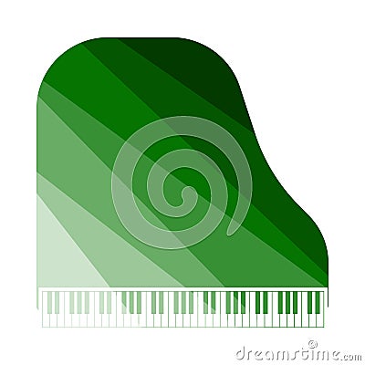 Grand Piano Icon Vector Illustration