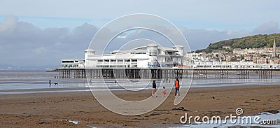 The Grand Pier in English resort town Editorial Stock Photo