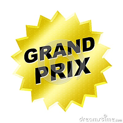 Grand Prix Sign Stock Photo