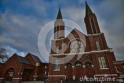 St James Catholic Church of the Resurrection in Wausau WI Stock Photo