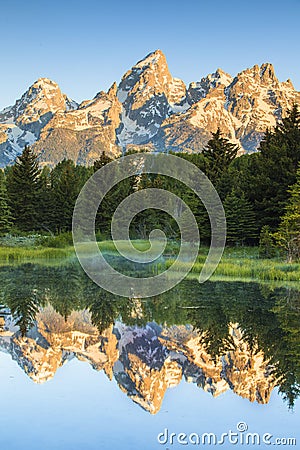 Grand Teton Peaks Stock Photo