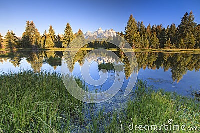 Grand Teton Peaks Stock Photo