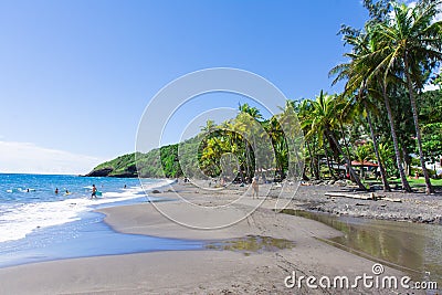 Grande Anse beach near Trois Rivieres Stock Photo