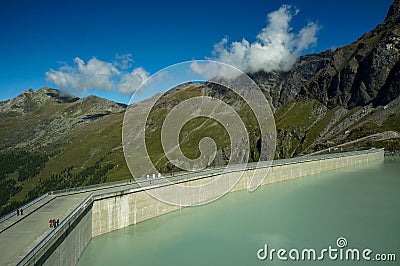 La Grande-Dixence dam Stock Photo